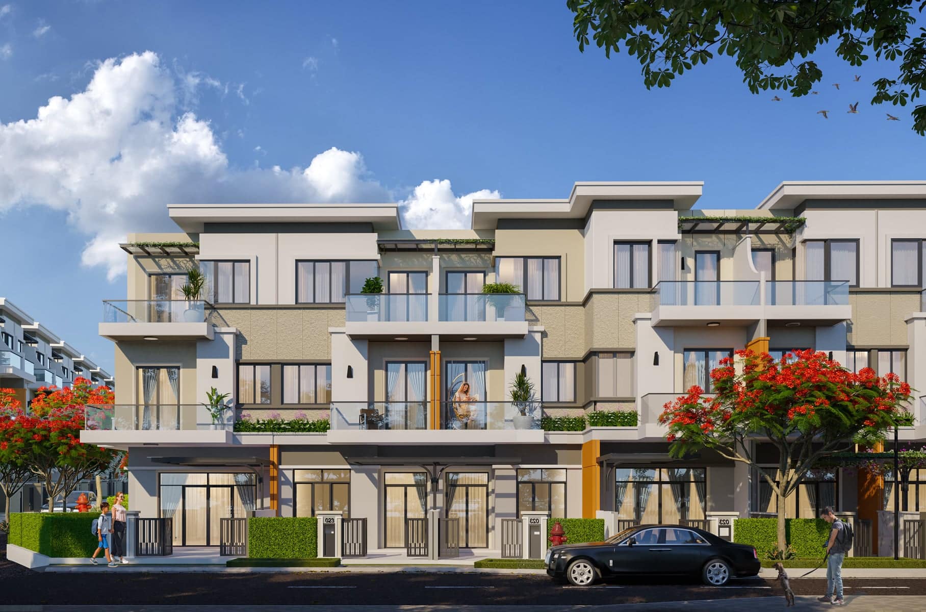 Thiết kế Townhouse Iris Residence