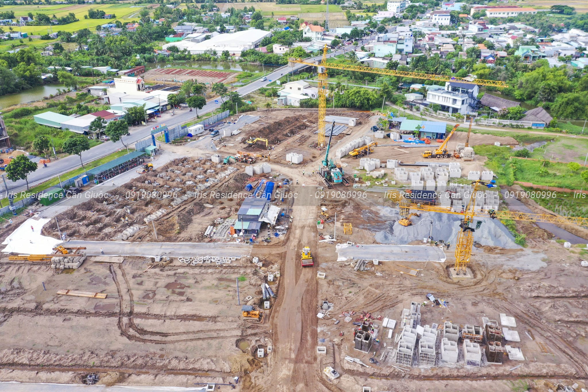 Tiến độ Iris Residence Cần Giuộc Tháng 08/2022