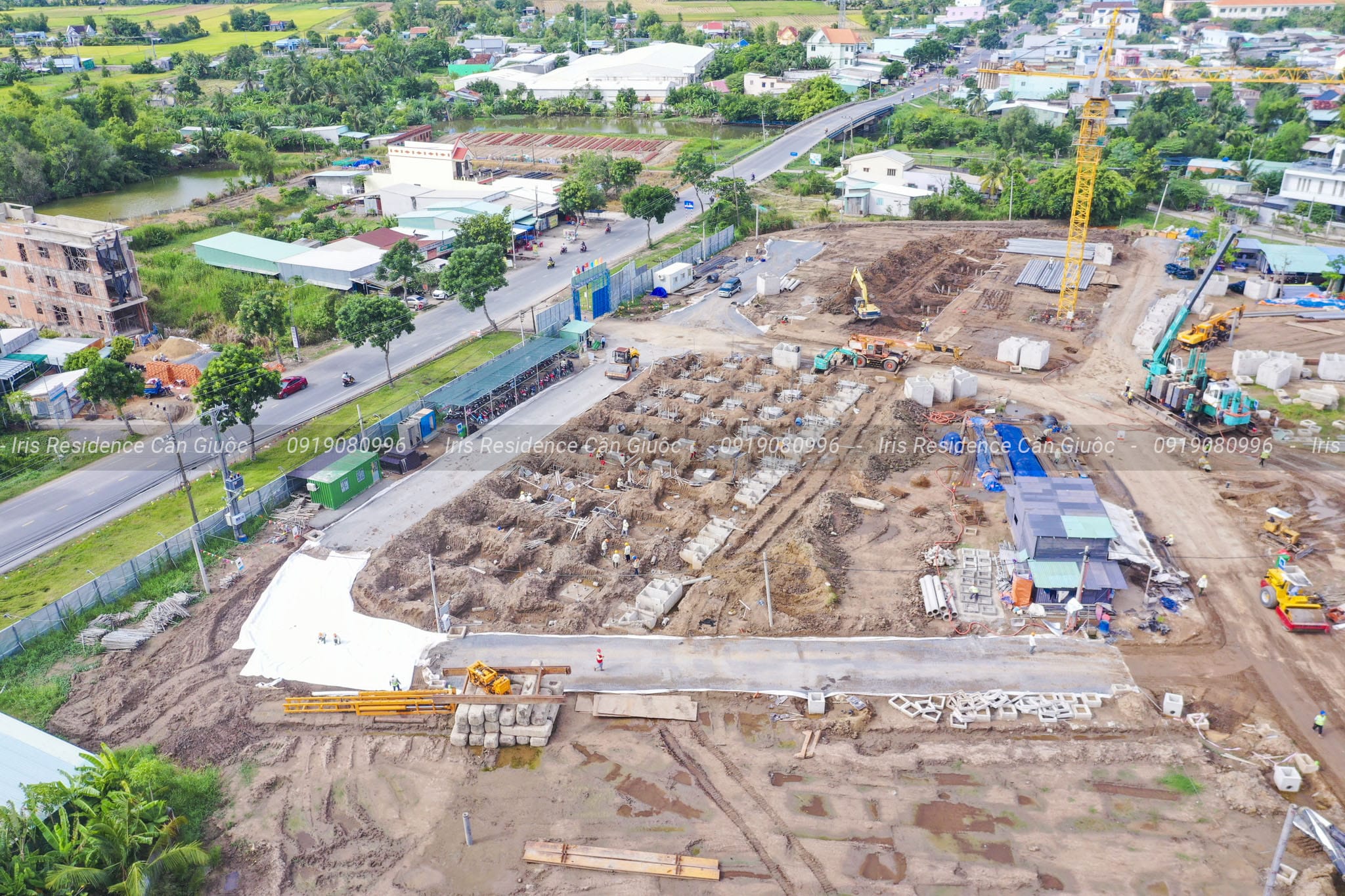 Tiến độ Iris Residence Cần Giuộc Tháng 08/2022